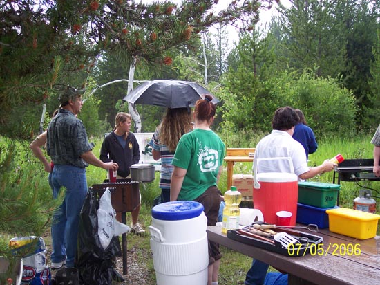 2006 family reunion in Yellowstone National Park